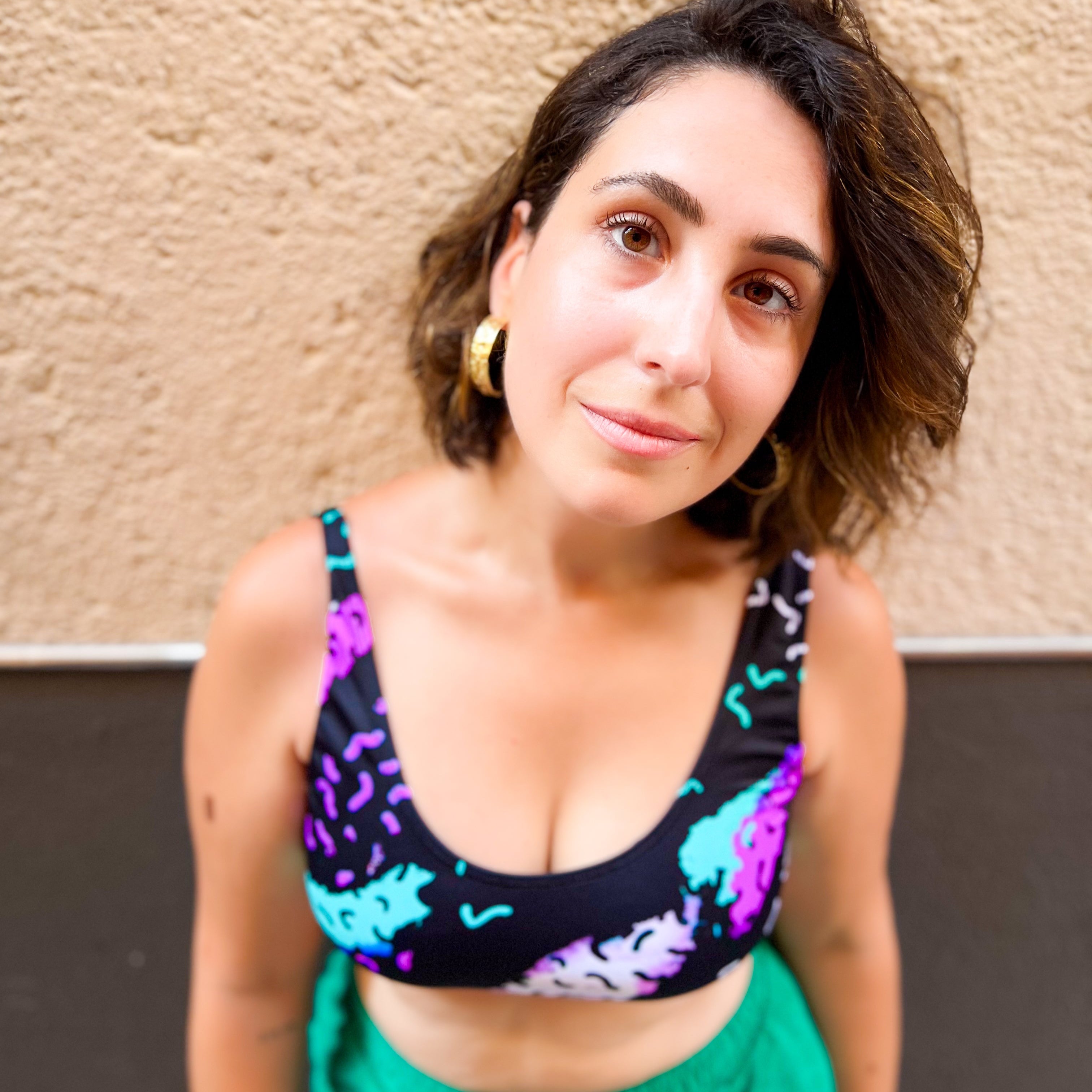 Brassière sport rétro Neon pour femme UJO