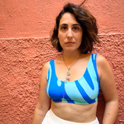 Brassière bleue dos nu UJO