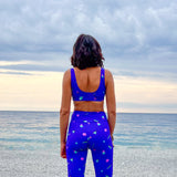 Brassière sport rétro 80's Purple