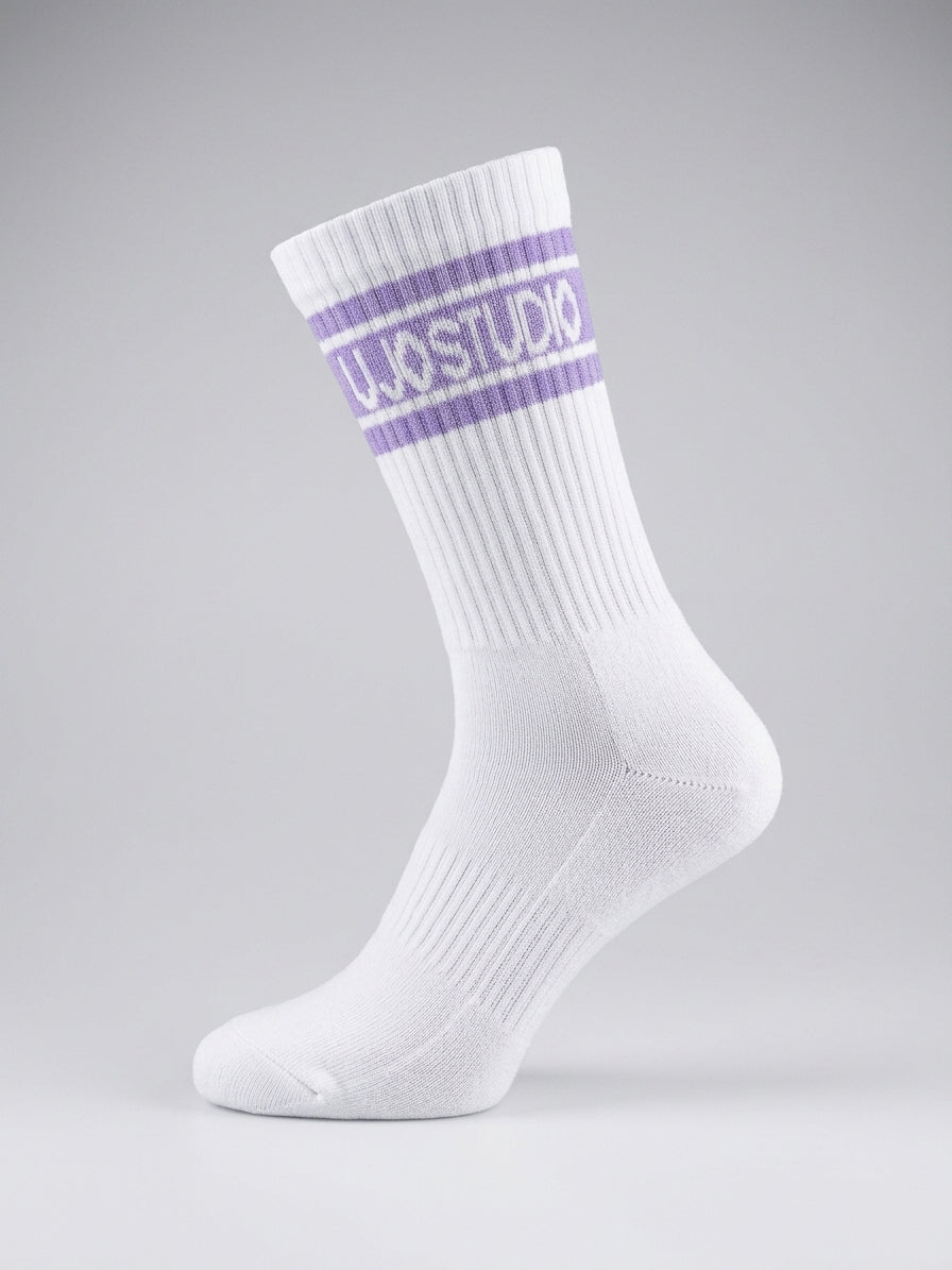 Chaussettes Rétro Sport Mi-Mollet Parme