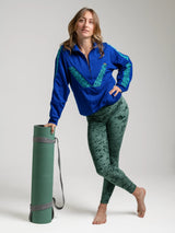 Legging velours texturé Vert Intense