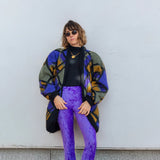 Legging velours texturé Violet
