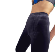 Legging velours noir côtelé UJO