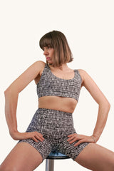 Short de sport cycliste Noir & blanc Cypher