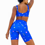 short cyclite coloré original rétro  taille haute
