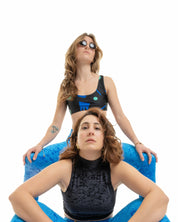 Tenue de sport colorée et legging velours rétro UJO