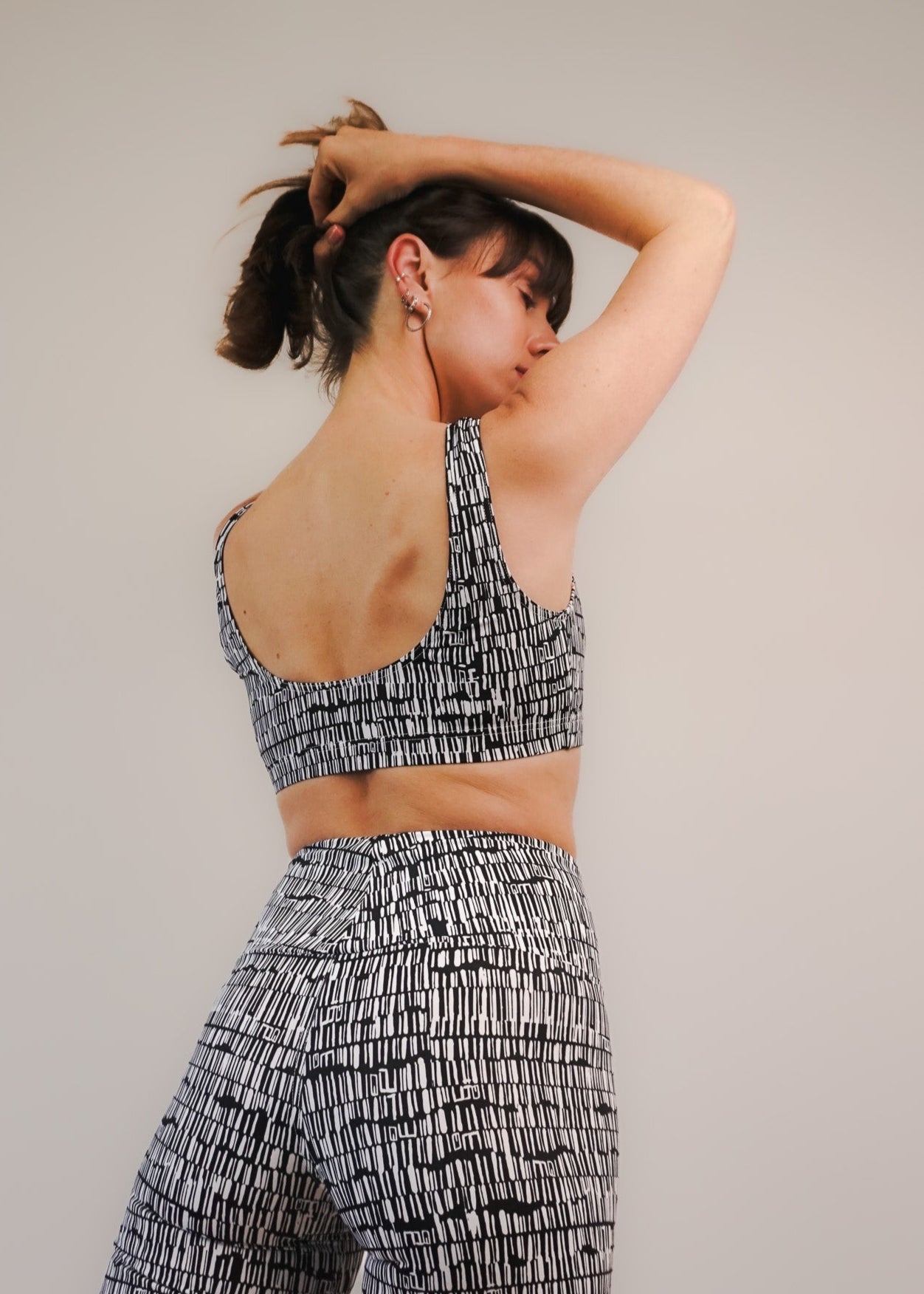 Brassière dos nu Cypher en lycra recyclé fabriquée en France