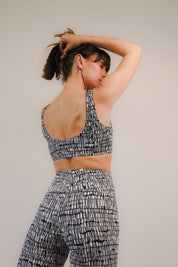 Brassière dos nu Cypher en lycra recyclé fabriquée en France