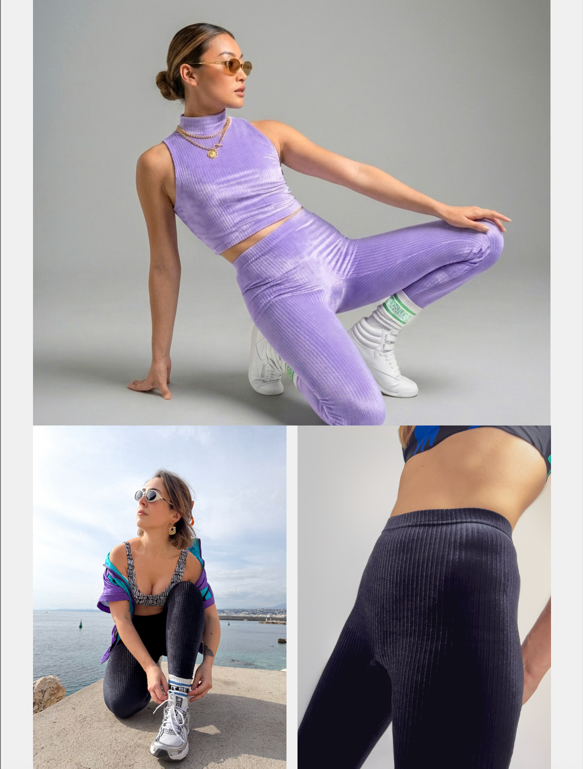 présentation legging velours côtelé femme UJO