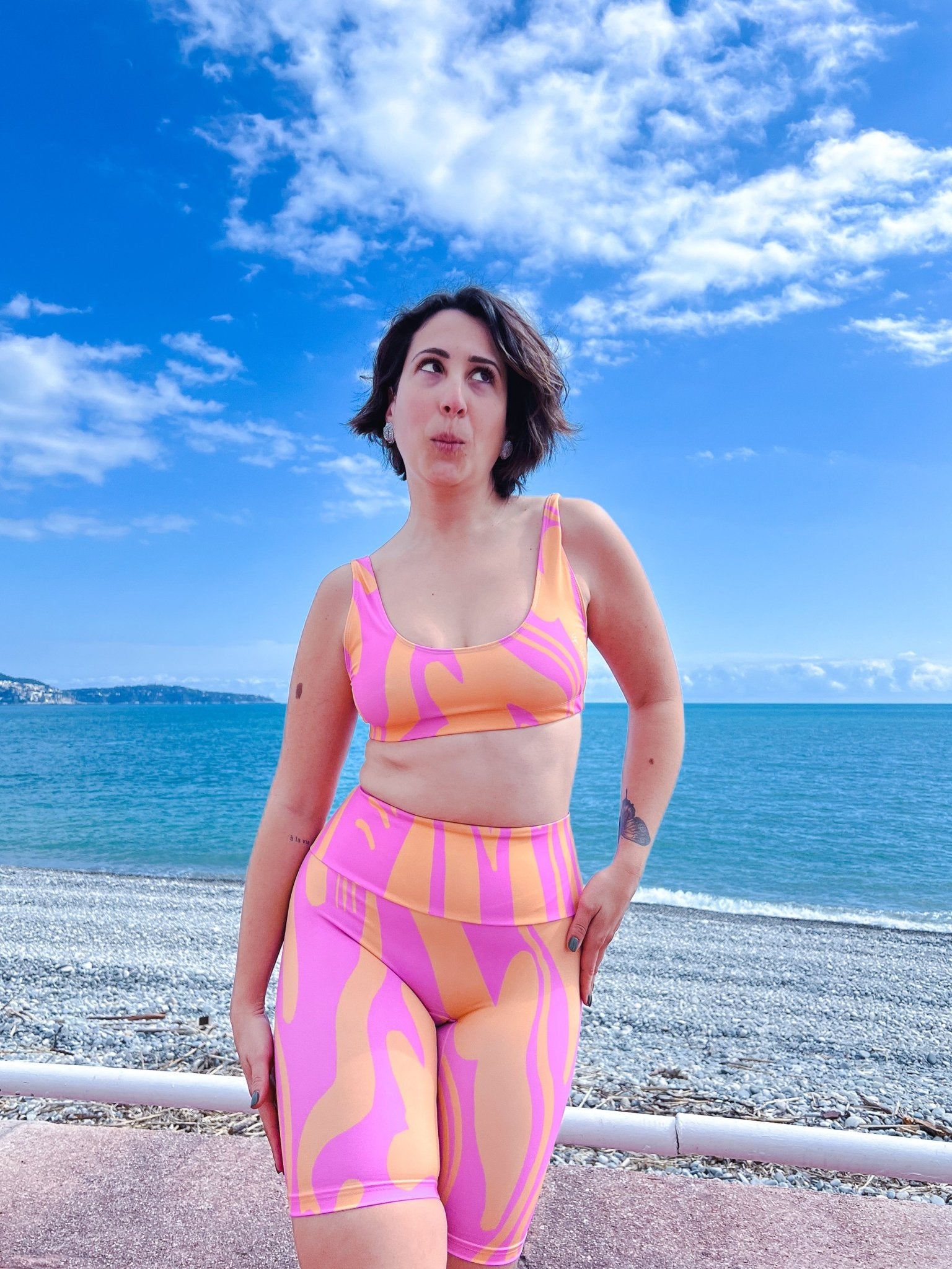 Short cycliste colore Fabriquee en France Ujo Studio UJ