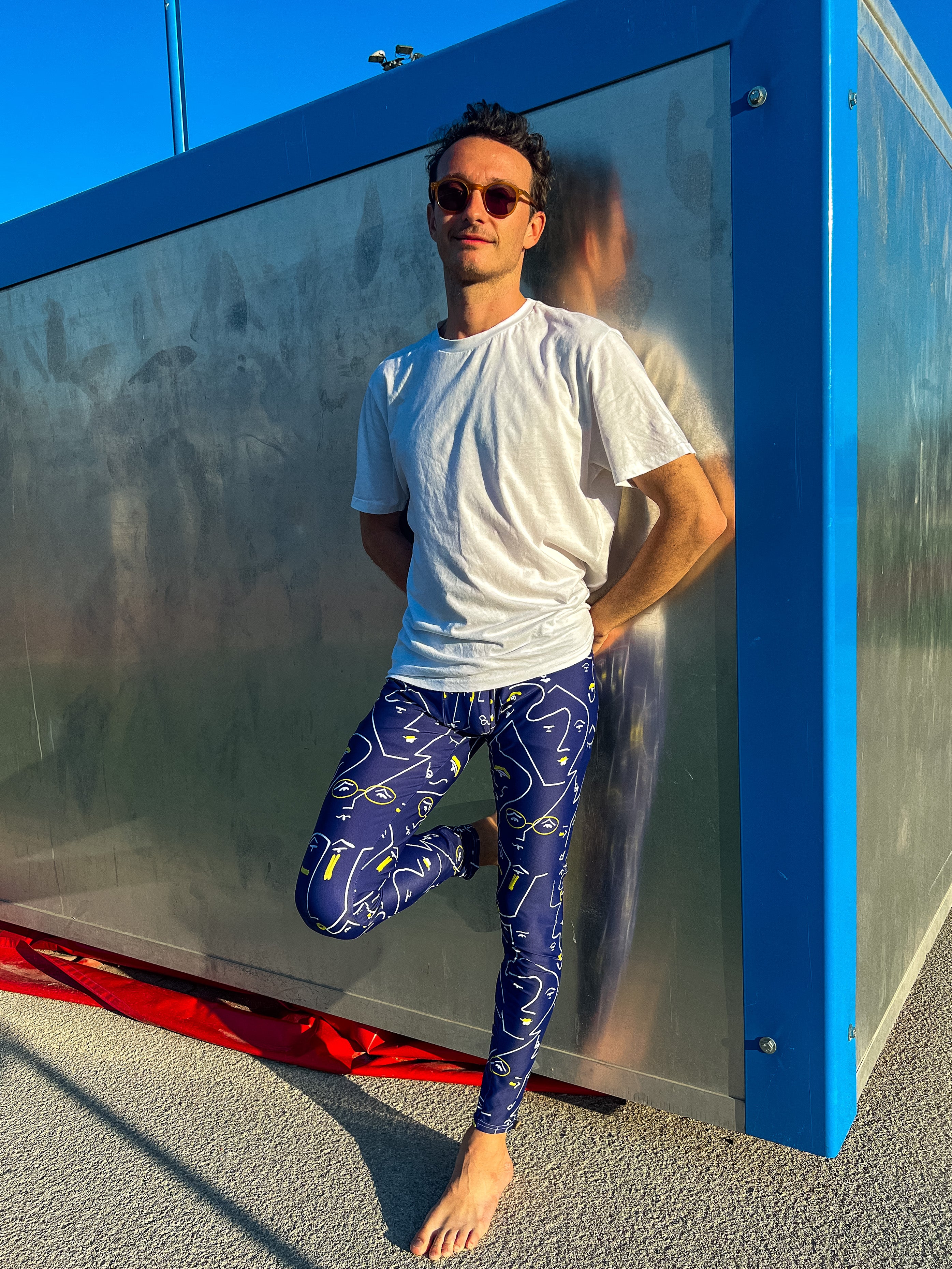Legging pour Homme - Motifs Faces - UJŌ